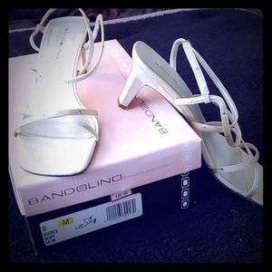 Bundle and save! Strappy sandles, satin, ivory